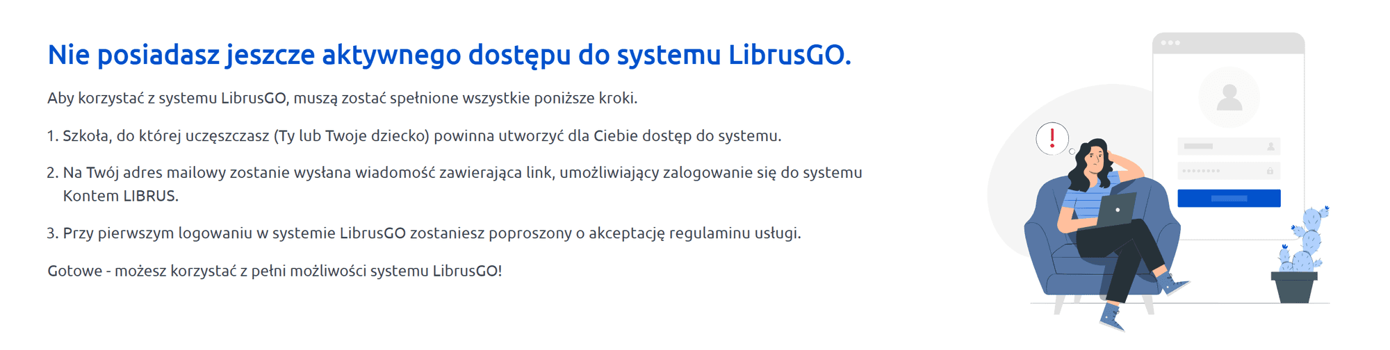 nie można połączyć konta